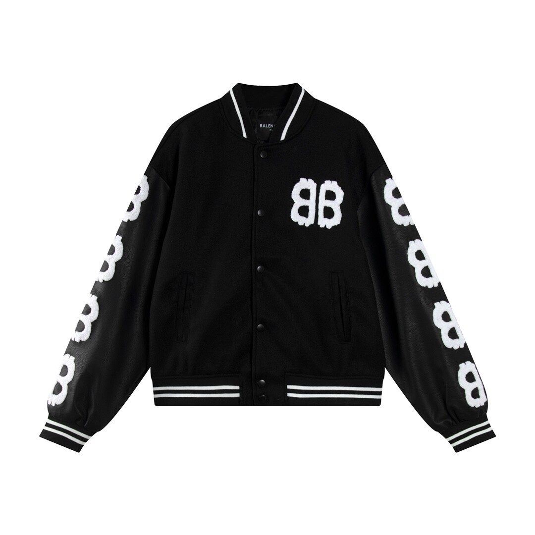 발렌시아가 BALENCIAGA 더블B 패치 자수 야구복 점퍼 아우터 남녀공용 - 위핑 발렌시아가 BALENCIAGA 더블B 패치 자수 야구복 점퍼 아우터... 