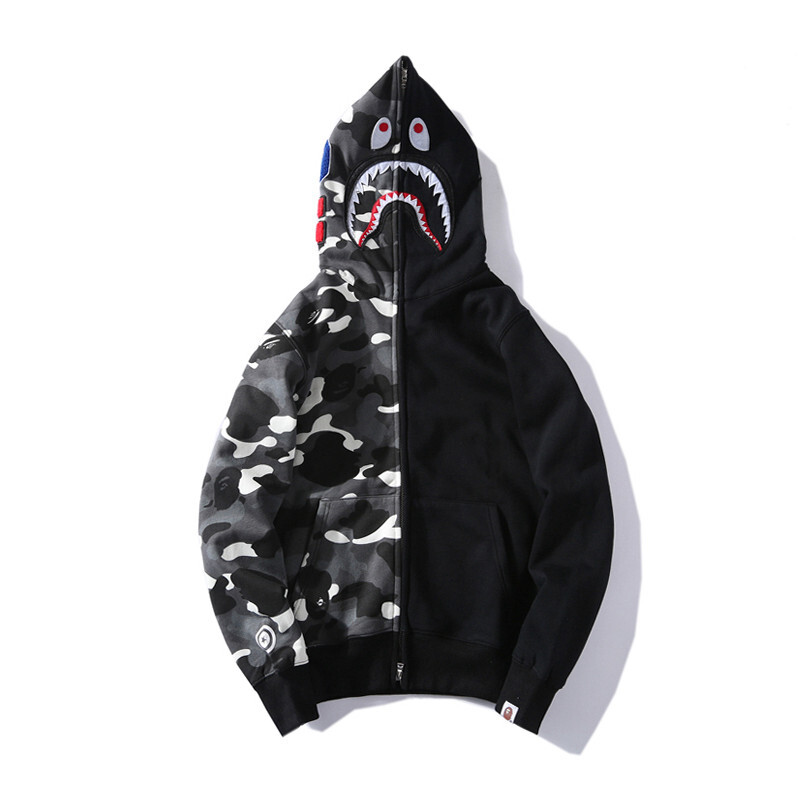 베이프 BAPE 상어 머리 야광 패치 맨투맨 얼룩 - 위핑 베이프 BAPE 상어 머리 야광 패치 맨투맨 얼룩