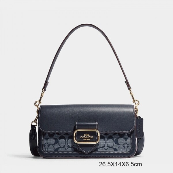위핑,COACH 코치 cpt 여자 Morgan 모건 숄더 크로스백 CH137navy-blue