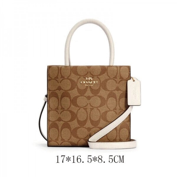 위핑,COACH 코치 미니 켈리 크로스바디 인 시그니처 캔버스 5693khaki-white