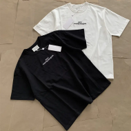 메종마르지엘라 남성 리버스 반팔 티셔츠 블랙 화이트 Maison Margiela