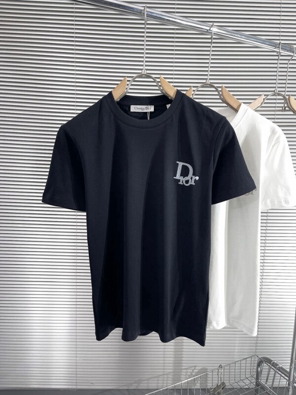 위핑,디올 DIOR 브랜드 로고 패턴 커플 루즈핏 반팔 티셔츠