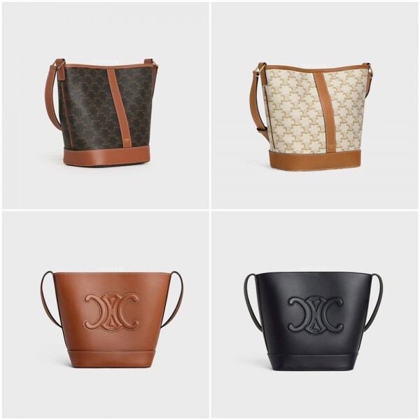 위핑,셀린느 CELINE 트리오페 버킷백 스몰, 미디움