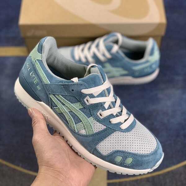 위핑,아식스젤 LYTE III 운동화 런닝화 남녀공용 푸른 색 1191A364-400