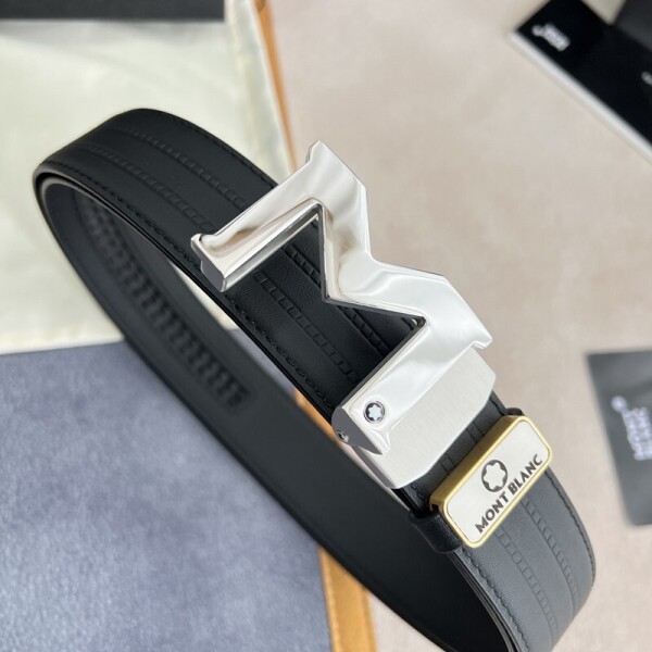 위핑,몽블랑 MONT BLANC 자동벨트 실버화이트