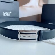 몽블랑 MONT BLANC 고급 버클 벨트 은색