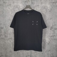 메종마르지엘라 Maison Margiela 가슴 자수 반팔 티셔츠 블랙