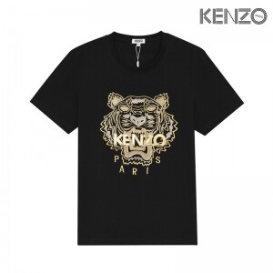 겐조 KENZO 호랑이 머리 골드 자수 반팔