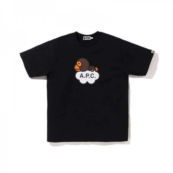 위핑,BAPE 오랑우탄 캐릭터 프린트 반팔 블랙