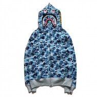 베이프 BAPE 샤크헤드 카무플라주 맨투맨 블루