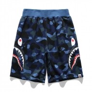 베이프 BAPE 양쪽 상어 머리 프린트 반바지 블루