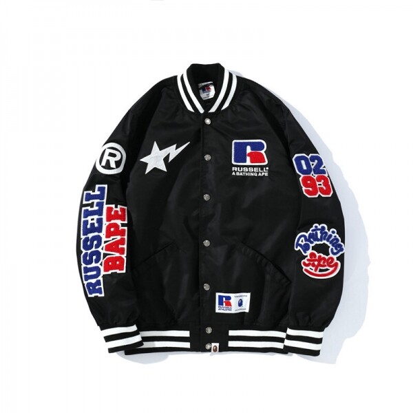 위핑,베이프 BAPE x Russell College 바시티 재킷