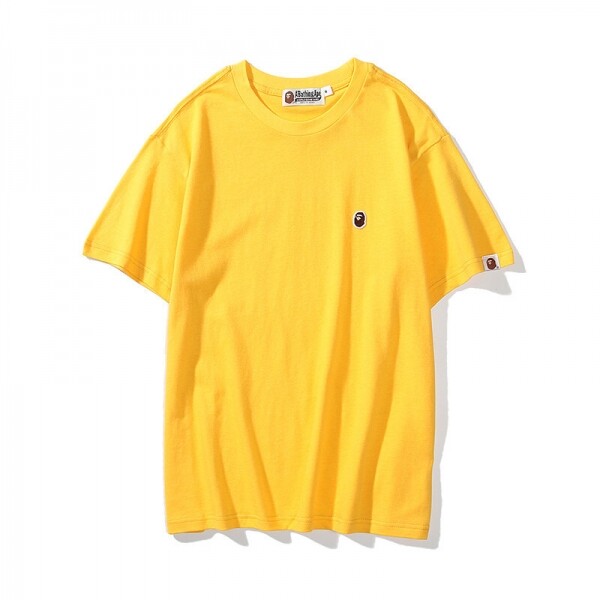 위핑,베이프 BAPE 원포인트 포켓 티셔츠 노란색