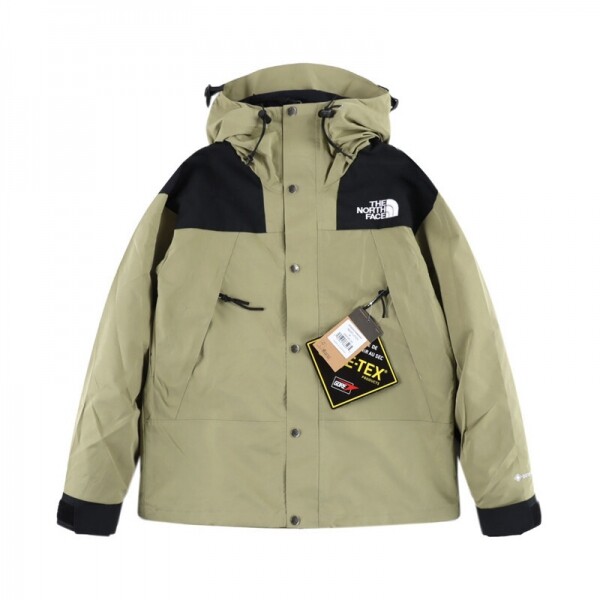 위핑,노스페이스 The North Face 남녀공용 방풍 및 방수 등산복, 커플용 아웃도어 자켓 카키색