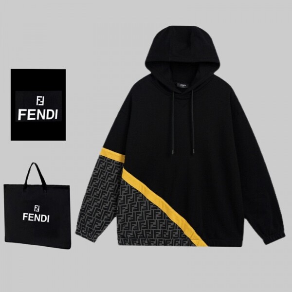 위핑,펜디 FENDI 로고 트렌드 코디 캐주얼 맨투맨 후드 남여공용