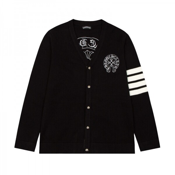 위핑,크롬 하츠 Chrome Hearts 트렌디한 디자인감의 코디 니트 카디건 학원풍 스웨터 남녀공용