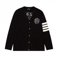 크롬 하츠 Chrome Hearts 트렌디한 디자인감의 코디 니트 카디건 학원풍 스웨터 남녀공용