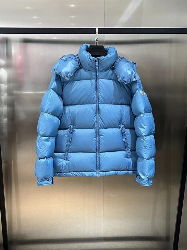 위핑,몽클레어 MONCLER X Fragment 커플 블랙 패딩 점퍼 코트 블루