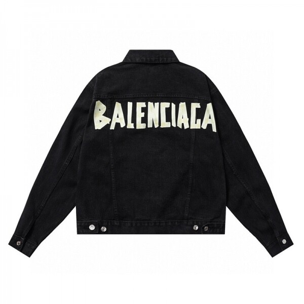 위핑,발렌시아가 BALENCIAGA 캐주얼 커플 데님 재킷 코트