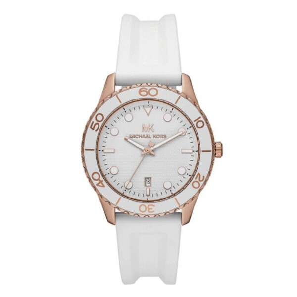 위핑,Michael Kors 여성용 쿼츠 3 바늘 시계 with 팔찌 RUNWAY MK6853