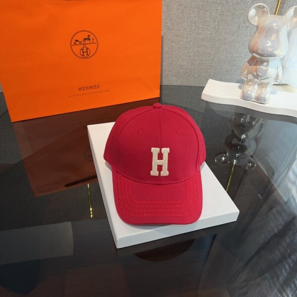 위핑,에르메스 Hermès  로고 프린트 패션 스냅백