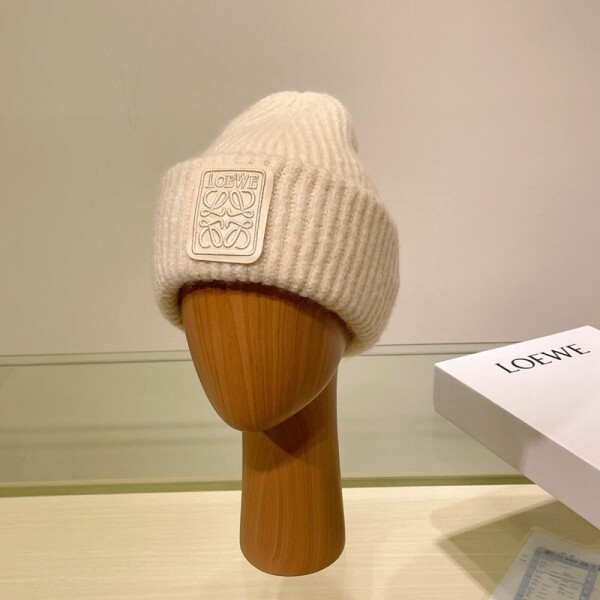 위핑,로에베 LOEWE  로고 패치 장식 와이드 비니