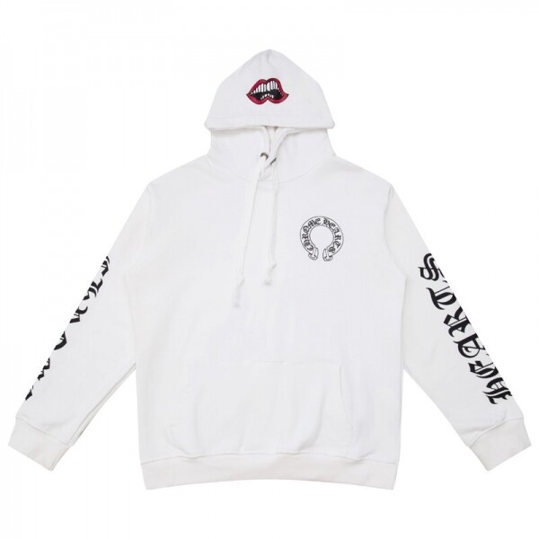 위핑,크롬하츠  Chrome Hearts 레드립 후디 화이트