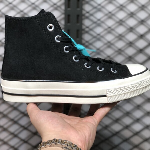 위핑,컨버스 CONVERSE 몸판 스웨이드 소재 블랙 슬립온