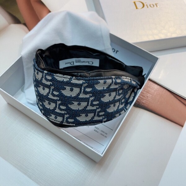 위핑,디올 DIOR  빈티지 와이드 매듭 헤어밴드