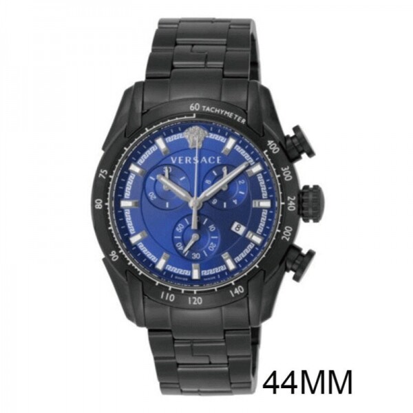 위핑,Versace V-RAY Quartz Watch 시계 V-레이 문자판 스테인레스 스틸 사파이어 VE2I00521