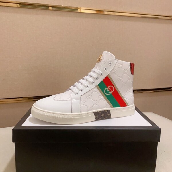 위핑,구찌 GUCCI 남성 빈티지 트렌드 하이탑 스니커즈