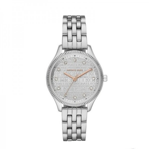 위핑,Michael Kors 마이클 코어스 우먼스 렉싱턴 로고 실버 워치 MK6797