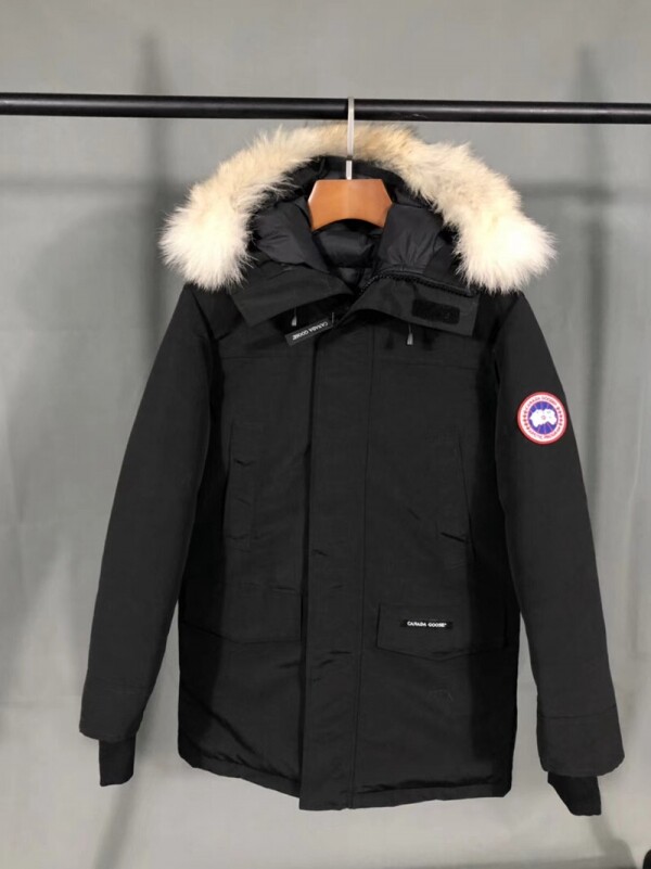 위핑,캐나다구스 Canada Goose 클래식 로고 캐주얼 퍼 카라 후드 패딩 남녀공용