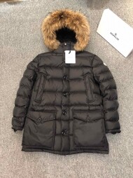 몽클레어 MONCLER 남성 하프 패딩 블랙