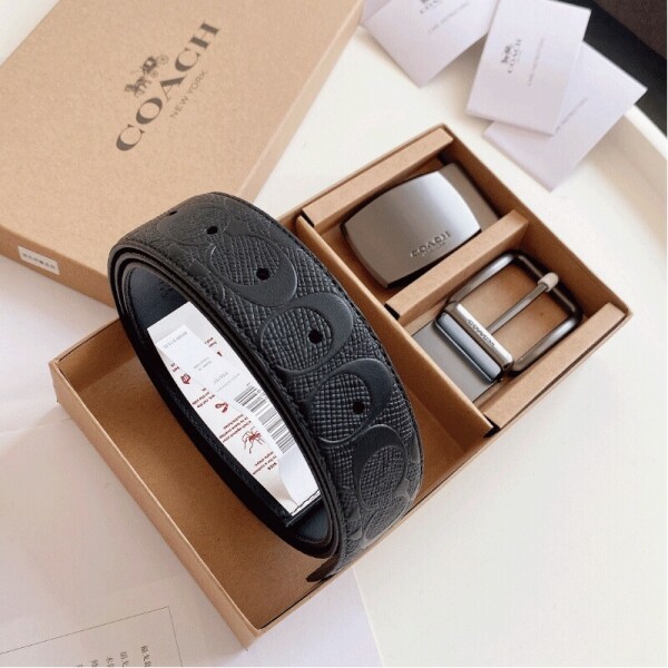 위핑,코치 COACH OS 남자 리버서블 양면 송아지 가죽 벨트 F55157