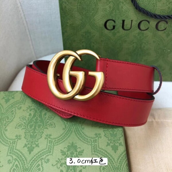 위핑,구찌 Gucci 클래식 더블 G커플 패션 벨트 폭:3.0CM