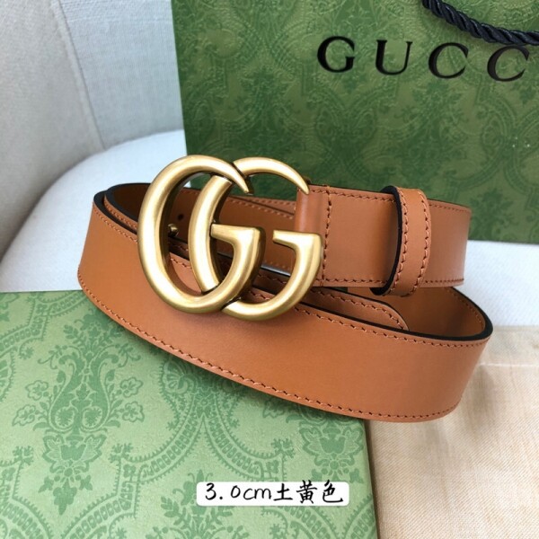 위핑,구찌 Gucci 클래식 더블 G커플 패션 벨트 폭:3.0CM