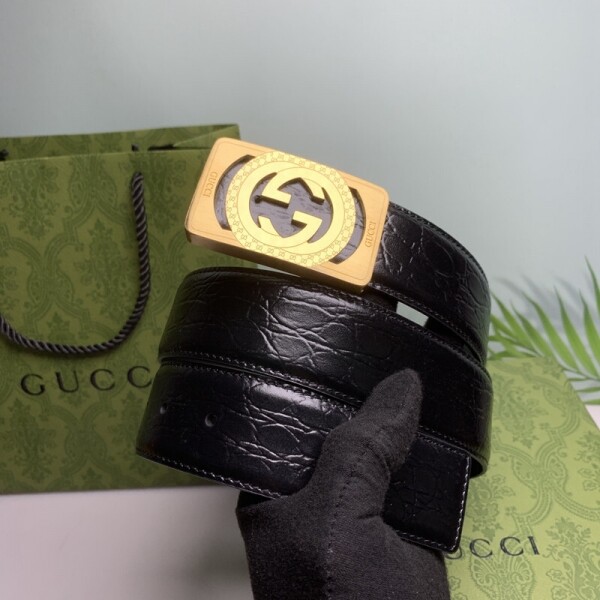 위핑,구찌 Gucci 패션 비즈니스 남성 벨트 폭:3.8CM