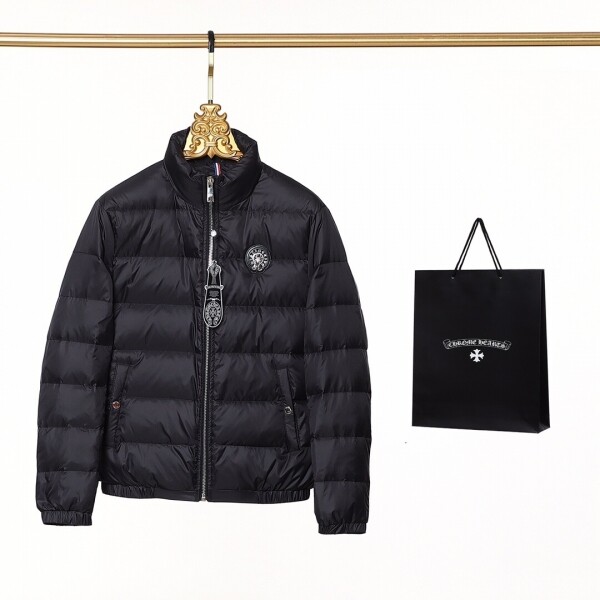 위핑,크롬하츠 Chrome Hearts 모던 기모 커플 블랙 패딩 점퍼