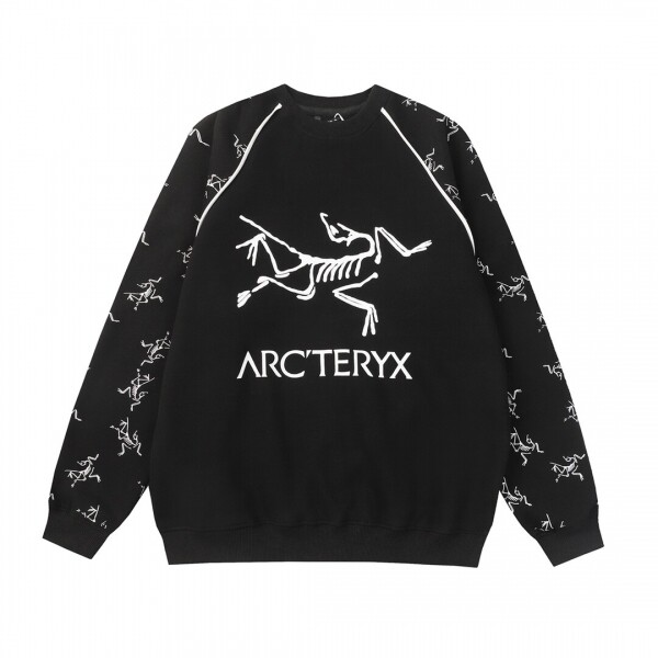 위핑,아크테릭스 ARC TERYX 래글런 로고 풀오버 기모 커플 캐주얼 라운드 맨투맨