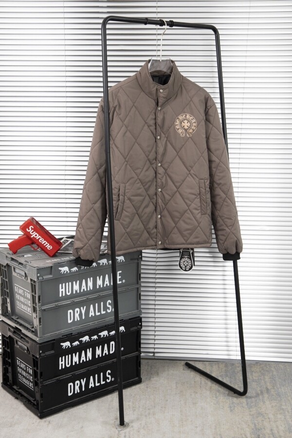 위핑,크롬하츠 Chrome Hearts 빈티지 아가일 패딩 야상 점퍼 남여공용