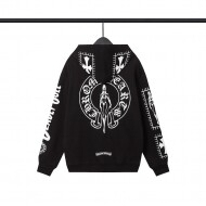 크롬하츠 Chrome Hearts 로고 풀오버 캐주얼 후드 남여공용