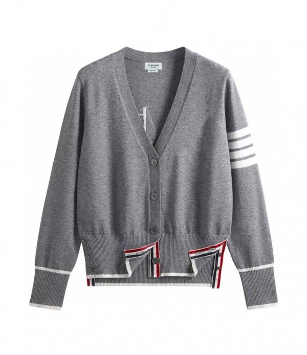 위핑,톰 브라운 Thom Browne 요트 니트 캐주얼 카디건 스웨터 남여 공용