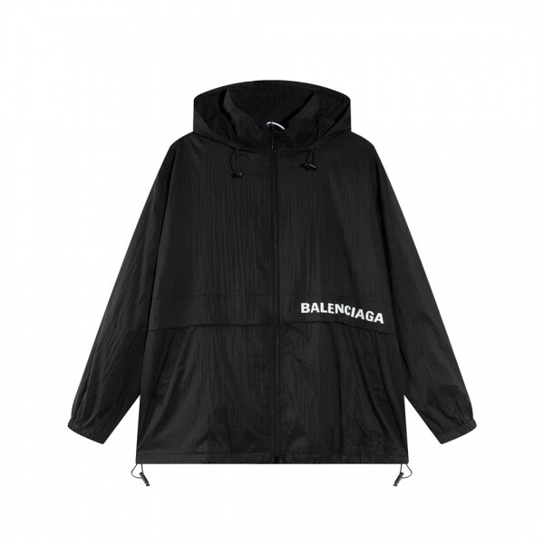 위핑,발렌시아가 BALENCIAGA 앞뒤 레터링 프린트 래쉬가드 트렌치 코트 남녀공용