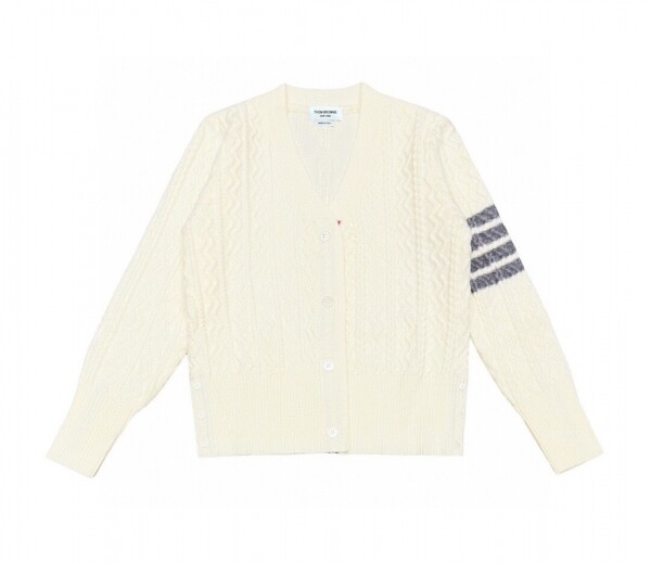 위핑,톰 브라운 Thom Browne 꽈배기 니트 캐주얼 카디건 스웨터 남여 공용