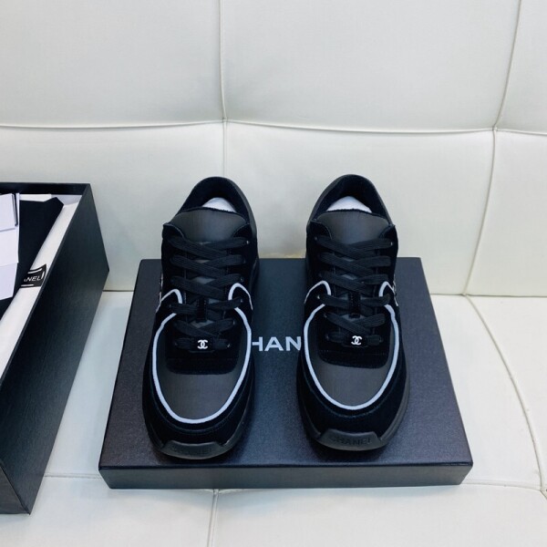 위핑,샤넬 CHANEL 봄맞이 배색 통굽 운동화 대디슈즈