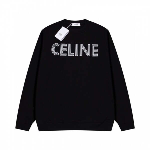 위핑,셀린느 CELINE 멀티 레이어드 레터링 로고 프린팅 라운드 맨투맨 커플