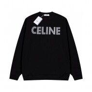 셀린느 CELINE 멀티 레이어드 레터링 로고 프린팅 라운드 맨투맨 커플