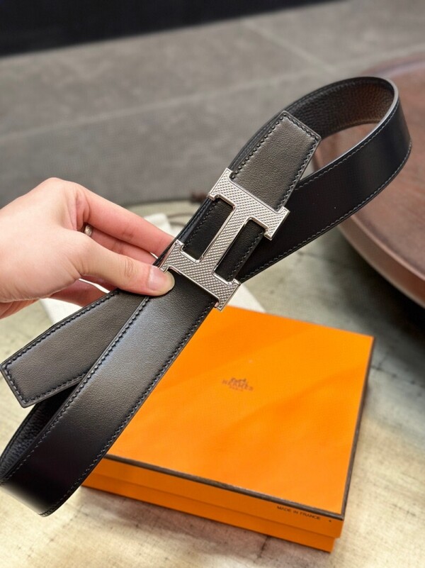위핑,에르메스 Hermès Constance 버클 & 양면 가죽 벨트 남성 벨트 폭: 3.8cm