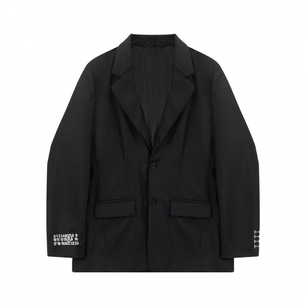 위핑,메종 마르지엘라 Maison Margiela 로고 솔리드 모던 정장 코트 남녀공용